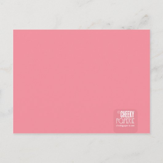 琥珀の出産発表の例 案内ポストカード (裏面)