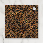 琥珀の宝石と虹色ヒョウ柄 フェイバータグ (裏面)