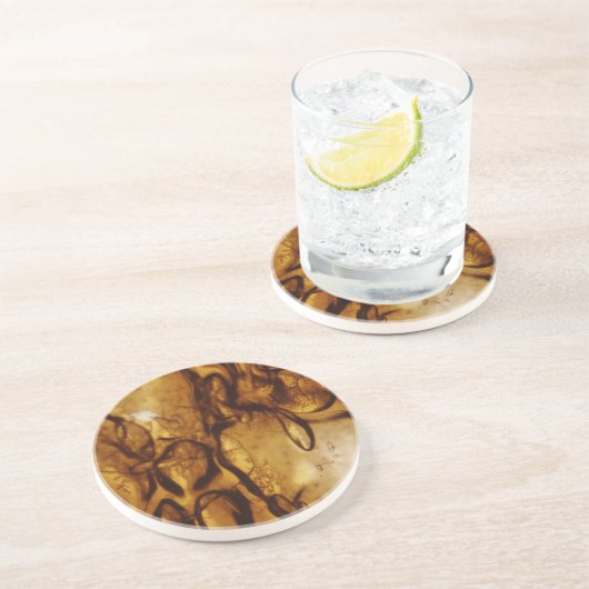 琥珀の泡 コースター (側面)