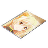 琥珀の目のアニメマンガ ノートブック (左側)