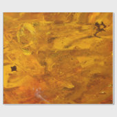 琥珀の石がクローズアップ ラッピングペーパー (フラット)