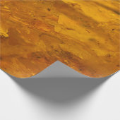 琥珀の石がクローズアップ ラッピングペーパー (角)