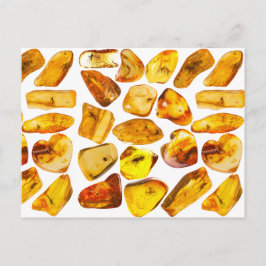 琥珀の石の介在物 ポストカード