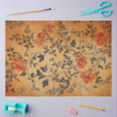 琥珀の秋の背景 薄葉紙 (クラフト)