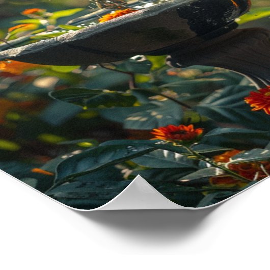 琥珀の秋の至福 ポスター (角)