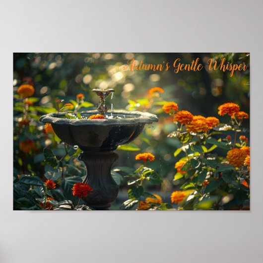 琥珀の秋の至福 ポスター (正面)