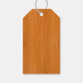 琥珀の竹木目の外観 ギフトタグ (裏面)