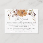 琥珀の素朴な秋カボチャ詳細カード エンクロージャーカード (正面)