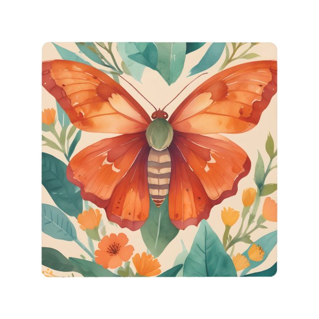 琥珀の翼 メタルプリント (正面)