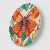 琥珀の翼 ラージ壁時計 (傾斜)