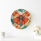 琥珀の翼 ラージ壁時計 (ホーム)