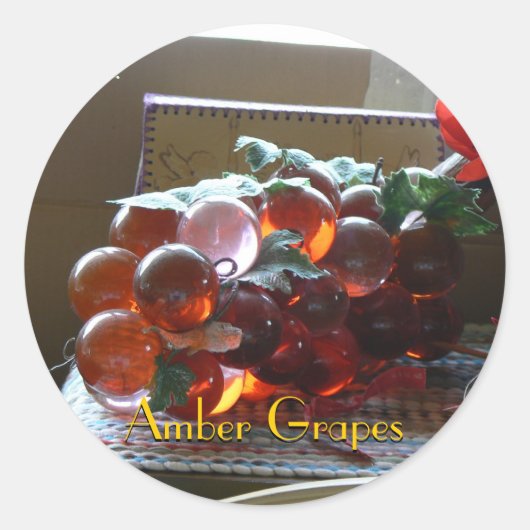 琥珀ぶどう ラウンドシール (正面)