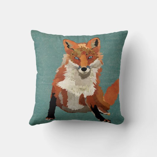 琥珀キツネ枕 クッション (裏面)