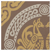 琥珀ビザンチンの鳥 ファブリック (クローズアップ)