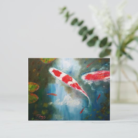 琥珀紅魚 ポストカード (スタンド正面)