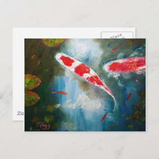 琥珀紅魚 ポストカード (正面/裏面)