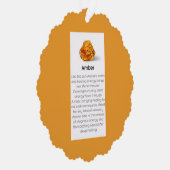 琥珀結晶意味ジュエリーギフトカードラベル オーナメントカード (右)