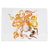 琥珀航海の色のタコ ラージペーパーバッグ (裏面)