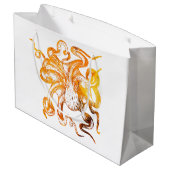 琥珀航海の色のタコ ラージペーパーバッグ (裏面アングル)