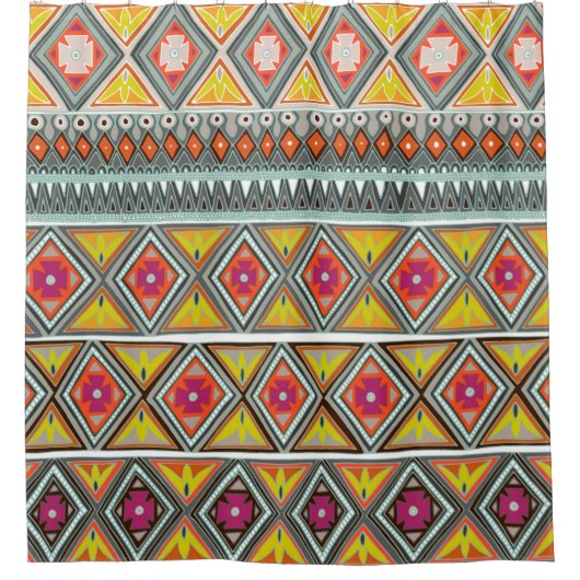 琥珀色のベニヤ シャワーカーテン (正面)