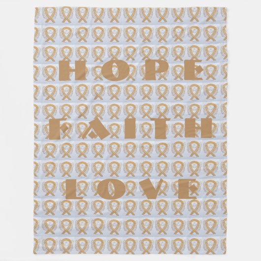 琥珀認識度リボンエンジェルガンガンケモブランケット フリースブランケット (正面)