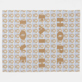 琥珀認識度リボンエンジェルガンガンケモブランケット フリースブランケット (正面(横))