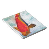 琥珀鯉 日本の魚 水彩画アート ノートパッド (アングル)