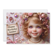 琥珀～誕生日招待状～カスタマイズ～