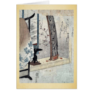 琴およびローブはUtagawaのKuniyoshiの浮世絵を待機します