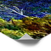 琵琶湖日本ヴィンテージ絵画景観 ポスター (角)