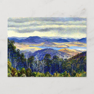 琵琶湖，日本，ヴィンテージ絵画景観， ポストカード