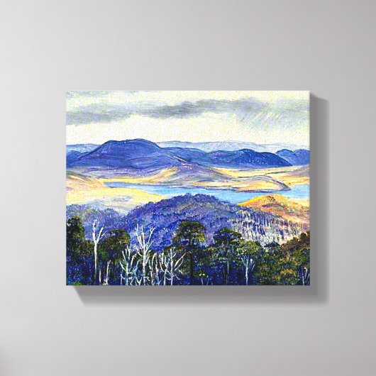 琵琶湖（日本）名画 キャンバスプリント (正面)