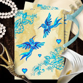 瑠璃色のハミングバード バロック ヴィンテージ メキシカン ウェディング 招待状