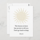 瑠美の朝詩 ポストカード (正面/裏面)