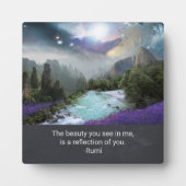 瑠美の美しい引用 フォトプラーク (正面)