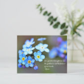 瑠美はがき。感動的引用文。 ポストカード (スタンド正面)