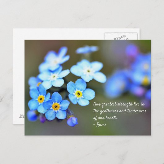 瑠美はがき。感動的引用文。 ポストカード (正面/裏面)