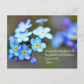 瑠美はがき。感動的引用文。 ポストカード (正面)