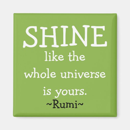 瑠美やる気を起こさせる引用文 マグネット (正面)