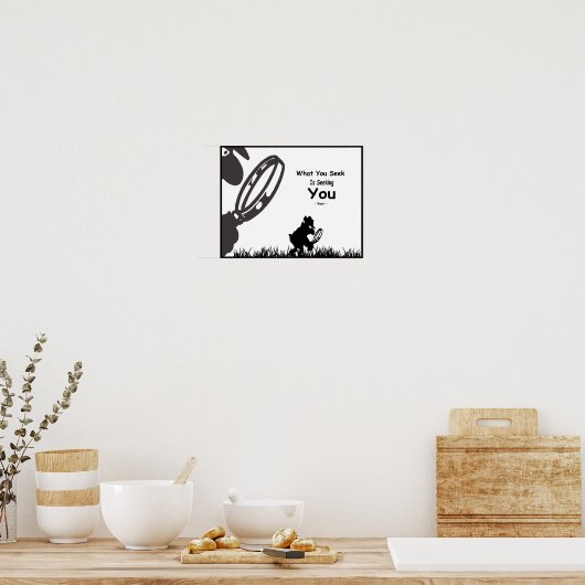 瑠美インスピレーション。お前が求めているのは自分を求めている。 ポスター (キッチン)