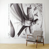 瑠美ダンス引用文アート タペストリー (インサイチュ(横))