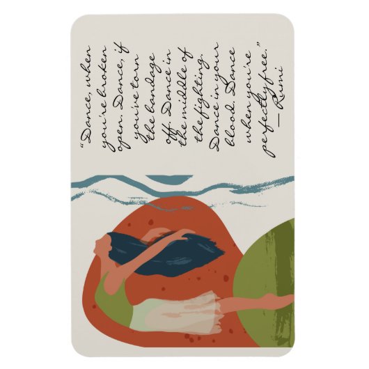 瑠美ダンス引用文ウィズダンサー マグネット (縦)