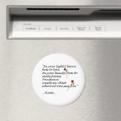 瑠美ラブ引用文マグネットラウンド マグネット (インサイチュ (食洗機))