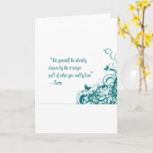 瑠美ラブ引用文 カード (黄色い花)