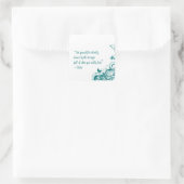 瑠美ラブ引用文 スクエアシール (バッグ)