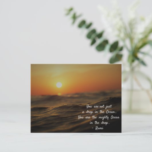 瑠美引用文の人生。お前はただの一滴じゃない… ポストカード (スタンド正面)