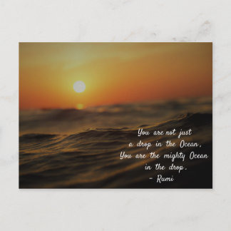 瑠美引用文の人生。お前はただの一滴じゃない… ポストカード