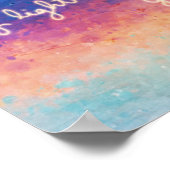 瑠美引用文抽象芸術 ポスター (角)