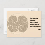 瑠美引用文葉書。ツリーマンダラデザイン ポストカード (正面/裏面)