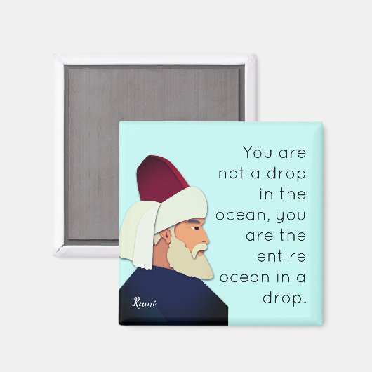 瑠美引用文:あなたは海の一滴ではない… マグネット (正面/裏面)